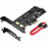 Adaptador Pcie A Usb 3.0 Con Puertos Usb C/a.