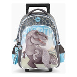 Mochila Escolar Jurassic World Con Rueditas Reforzadas