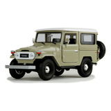 Toyota Land Cruiser Fj40 Escala 1:24 Motormax, 18cms. Beige.