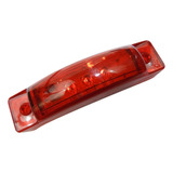 Plafon Rectangular Lateral  3leds Rojo (utility)