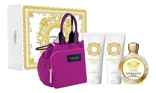 Versace Eros Pour Femme Edt 100 Ml + Sg + Bl + Bolso