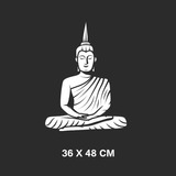 Adesivo Decorativo De Geladeira - Buda Meditação