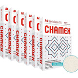Papel Sulfite A4 Reciclado Chamex 75g 210x297 3000 Folhas