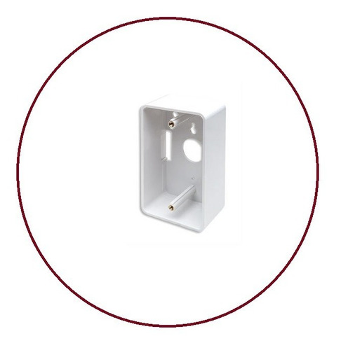 Caja De Pared Blanca Para Cable De Red Rj45 Utp Prof 4.8cm
