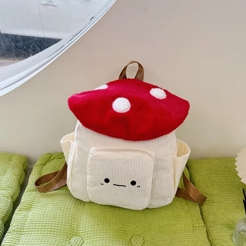 Mochila Escolar Mujer Kawaii Hongo Pana Varios Colores
