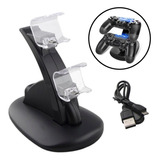 Cargador De Mando Ps4 Accesorios Play 4 Carga Dual