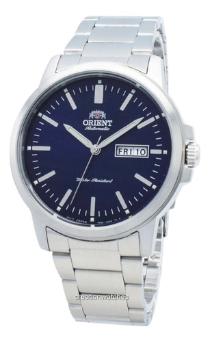 Reloj Orient Ra-aa0c02l19b Automático Caballero Plateado Azu