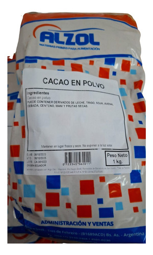 Cacao Amargo En Polvo A Granel 1 Kilo
