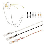 Cadena Para Lentes - Aabellay 3pcs Metal Beaded Eyeglasses C