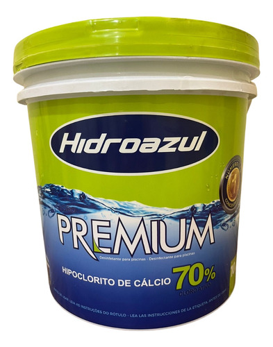 Cloro Granulado Premium Hidroazul 10kg Hipocalcio 70 %