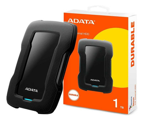 Disco Duro Externo Adata 1tb Con Protección De Impacto Negro