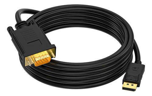 Adaptador Displayport A Vga Macho 1,83 M Chapado En Oro