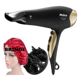 Secador De Cabelo Philco 2000w Difusor Cacho Touca Antifrizz