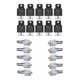 Relê Auxiliar Universal 12v 40a 4 Pinos Dni102 - 10 Unidades