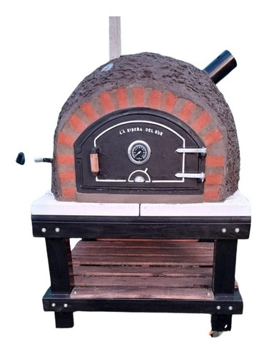 Horno De Barro Con Base De Hierro Premium 1,00 Mts Lariberad