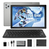 Tablet 10.1'' Fhd 128gb + 6gb De Memoria Ram Con Teclado Bt