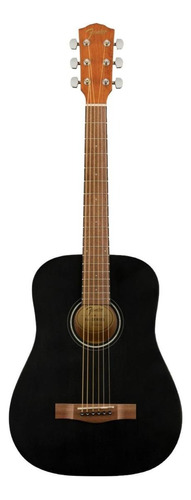 Guitarra Acústica Infantil Fender Fa-15 Para Diestros Negra
