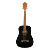 Guitarra Acústica Infantil Fender Fa-15 Para Diestros Negra