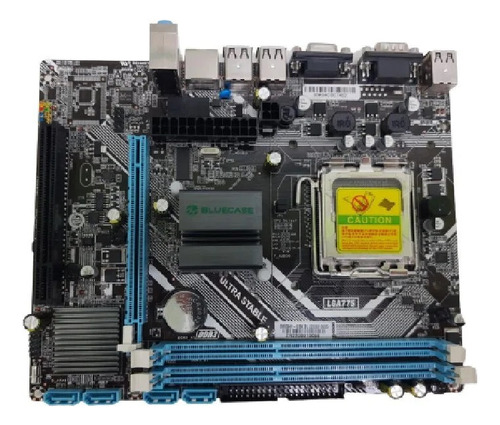 Placa Mae 775p Bluecase Bmbg41-i2 Mem Ddr3 Rede 10/100