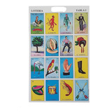  Lotería Mexicana 7 Tablas Grandes  30x22cm