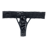 Calcinha Renda E Tule Transparente Lingerie Sexy Fio Dental