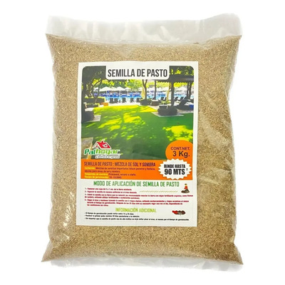 Semilla De Pasto Césped 3kg 90m Sol Y Sombra Ingles\u002Fsurvivor | Envío gratis