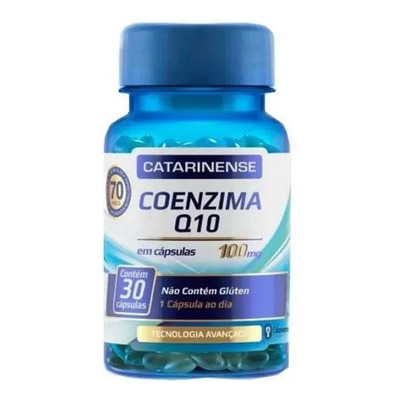 Coenzima Q10 100mg Catarinense 30 Cápsulas | MercadoLivre
