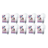 Pack 10 Ampolletas Led Philips  E27 12w Cálida O Fría