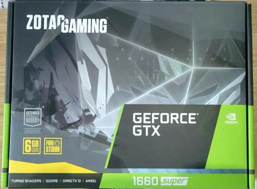 Zotac Gaming Geforce Gtx 1660 Super 6gbgddr6 Tarjeta Gráfic