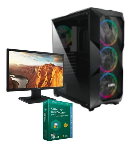 Torre Cpu Gamer Core I3 10105  Ssd 250,8gb Led 19.5 Windows 