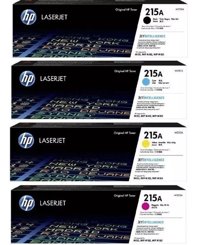 Kit De 4 Tóner Hp Laserjet 215a Para Hp Laserjet M182nw