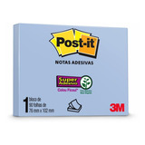 Kit 6 Bloco Notas Adesiva Post-itl 76 X 102 Mm 90 Fls 3m