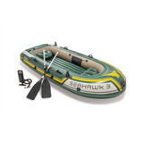 Lancha Inflable Seahawk 3 Equipada Con Remos Adulto Intex