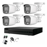 Epcom Kit 4 Cámaras Seguridad Exterior Colorvu 2mp Micrófono