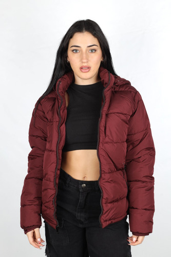 Campera Mujer Inflada Capucha Desmontable Oldtown Polo