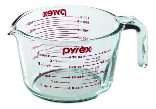 Jarra Medidora De Vidrio 1 Litro Linea Basics Pyrex G