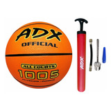 Balon Basquet 1005 # 5 + Bomba Adx Peso/medida Reglamentaria