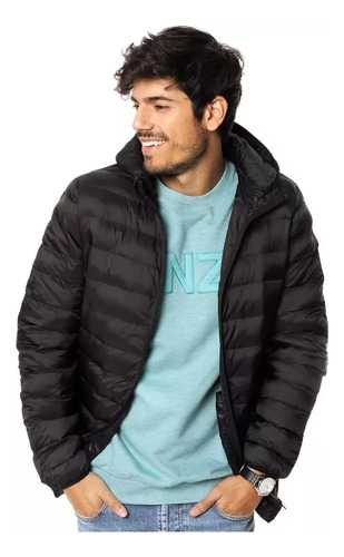 Campera Inflable Super Abrigada Con Capucha Bolsillos