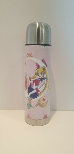 Termo Medio 1/2 Litro Sailor Moon Rosa Luna