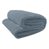 Cobertor Solteiro Camesa Neo Soft Velour 300g Liso 1,50x2,20 Cor Cinza Velour 300g