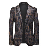 Blazers Con Estampado Retro Para Hombre, Talla Grande, 6xl-m