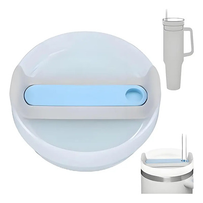 Solviora Tapadera De Repuesto Anti-salpicaduras Para Vaso Stanley 40oz Tres Modos: Modo Sorbete, Modo Boca Ancha Y Modo Tapa Completa, Previene Derrames Y Salpicaduras De Bebidas. Azul Claro