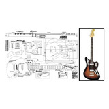 Plan De Guitarra Eléctrica Barítono Fender Jaguar Esc...
