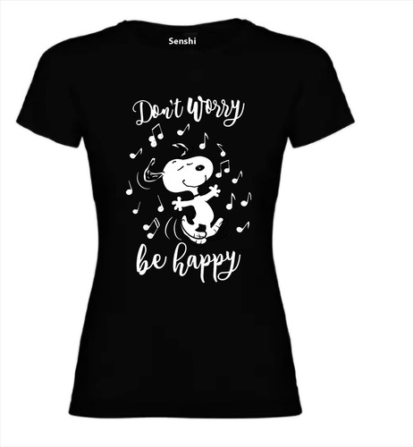 Polera Estampada Snoopy Para Dama Dtf Senshi Cod 004