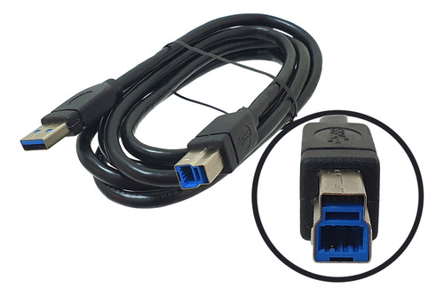 Cabo Para Impressora Usb-b X Usb-a 3.0 1.80 Mts Original 