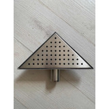 Desagüe Triangular Ideal Baño Rejilla 20cm Acero Inox 