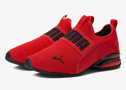 Puma Axelion Slip On De Metedera Rojo Con Negro 377198 03 | Envío gratis