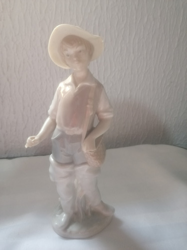 Figura Porcelana Lladro Campesino 9''. Para Restaurar