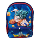 Mochila Dragon Ball 3d Escolar Primaria M-50 Mediana