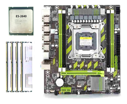 Juego De 2 Placas Base X79 Xeon E5 2640 Cpu E5-2640 Con Lga2